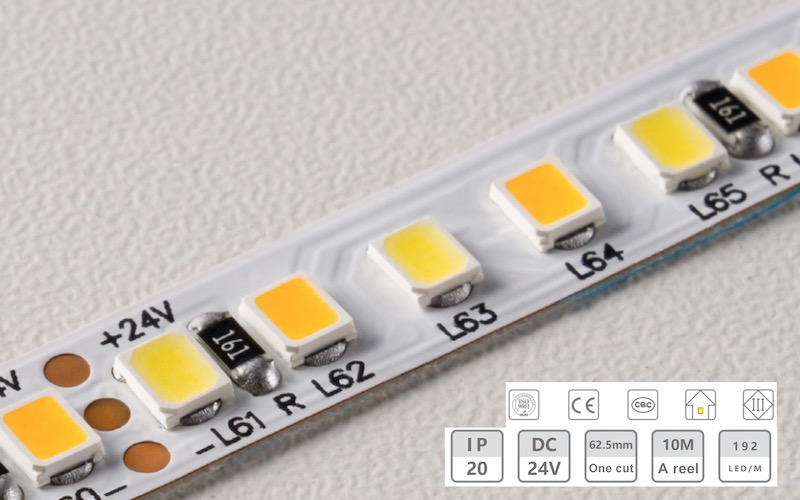 24V-8MM-192D Dual Color Low-Voltage Light Strip