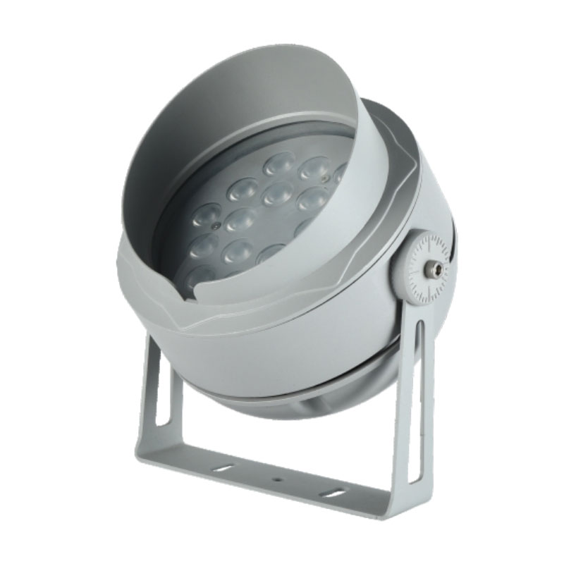 Grå aluminium udendørs LED spotlight
